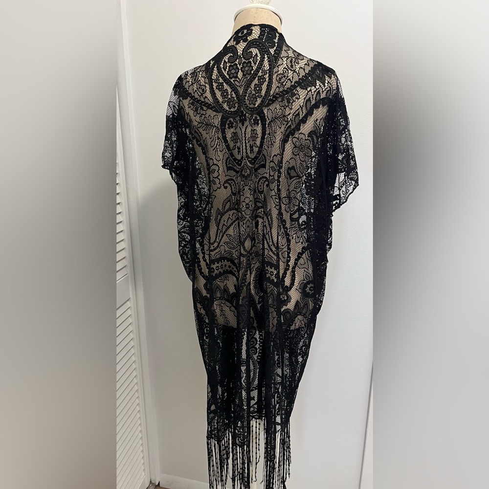 Elegant Black Lace shawl
